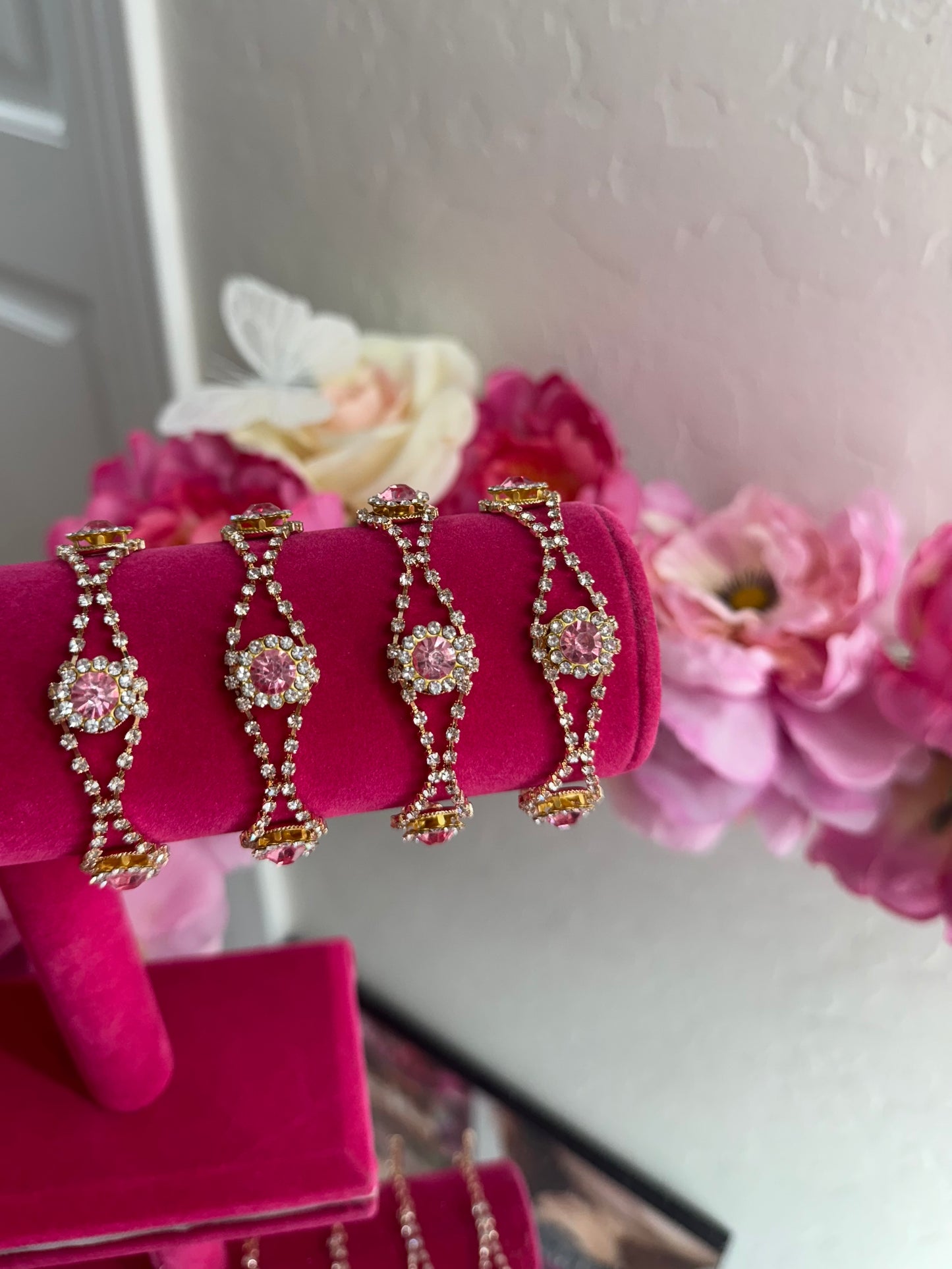 Anabel Diamond Bracelet - Pink