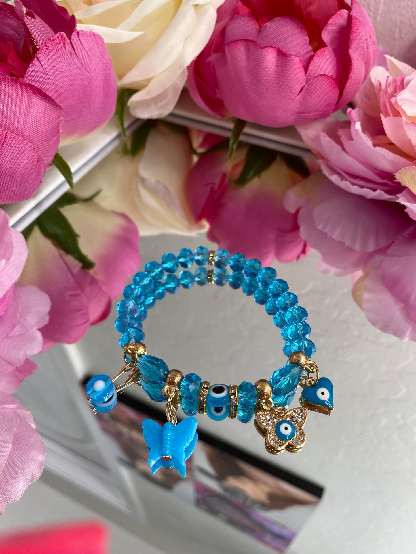 ESTEFANÍA EVIL EYE- TURQUOISE