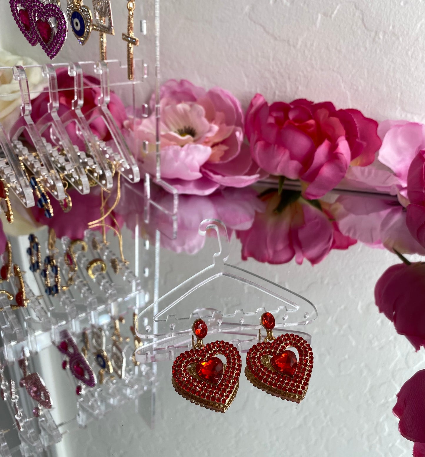 Jazmine Earrings - Red