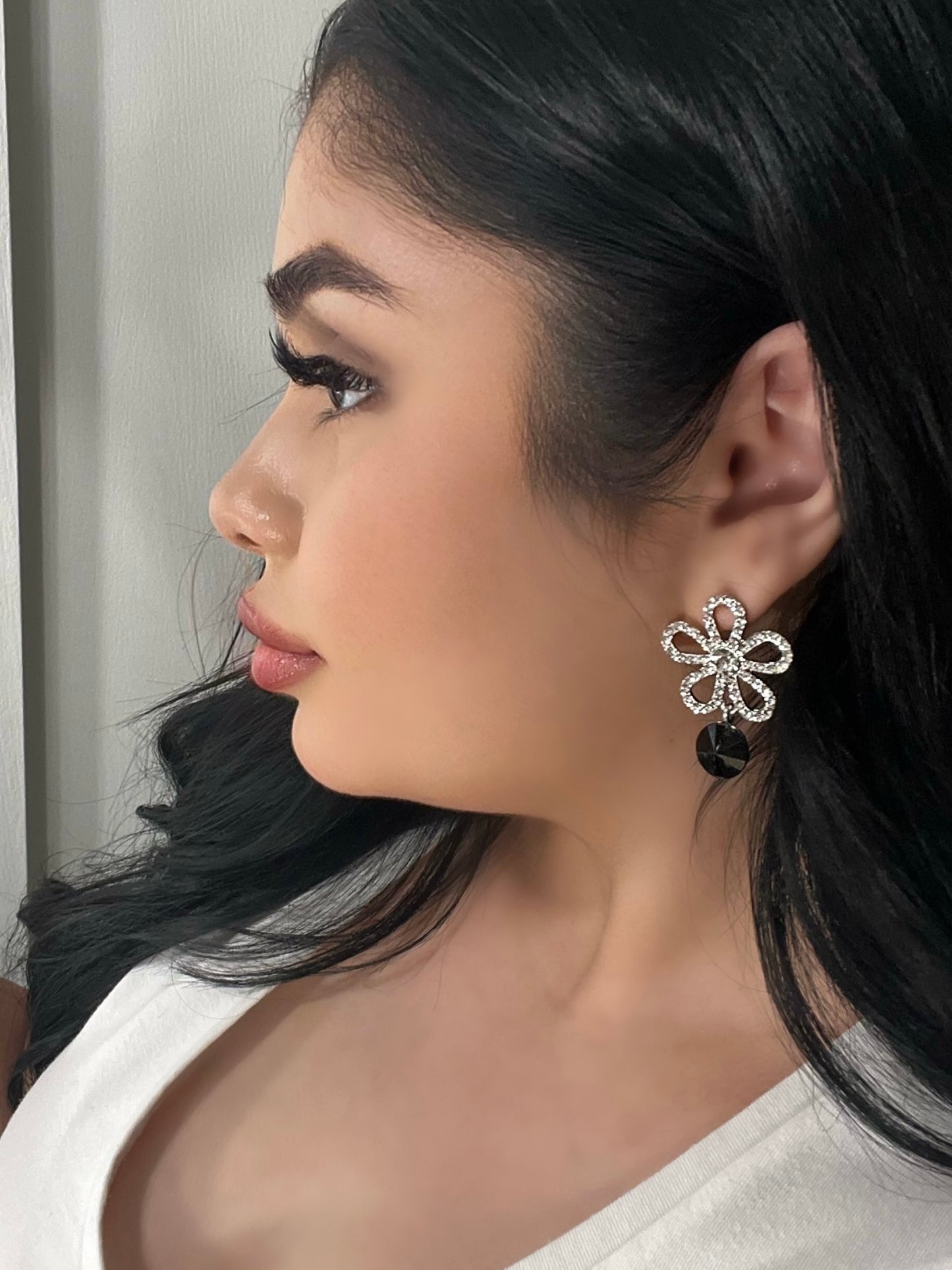 Alexia Earrings -Black