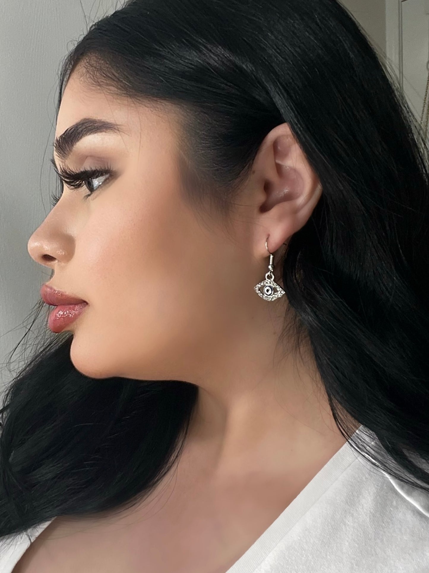 Evil Eye Diamond Earring