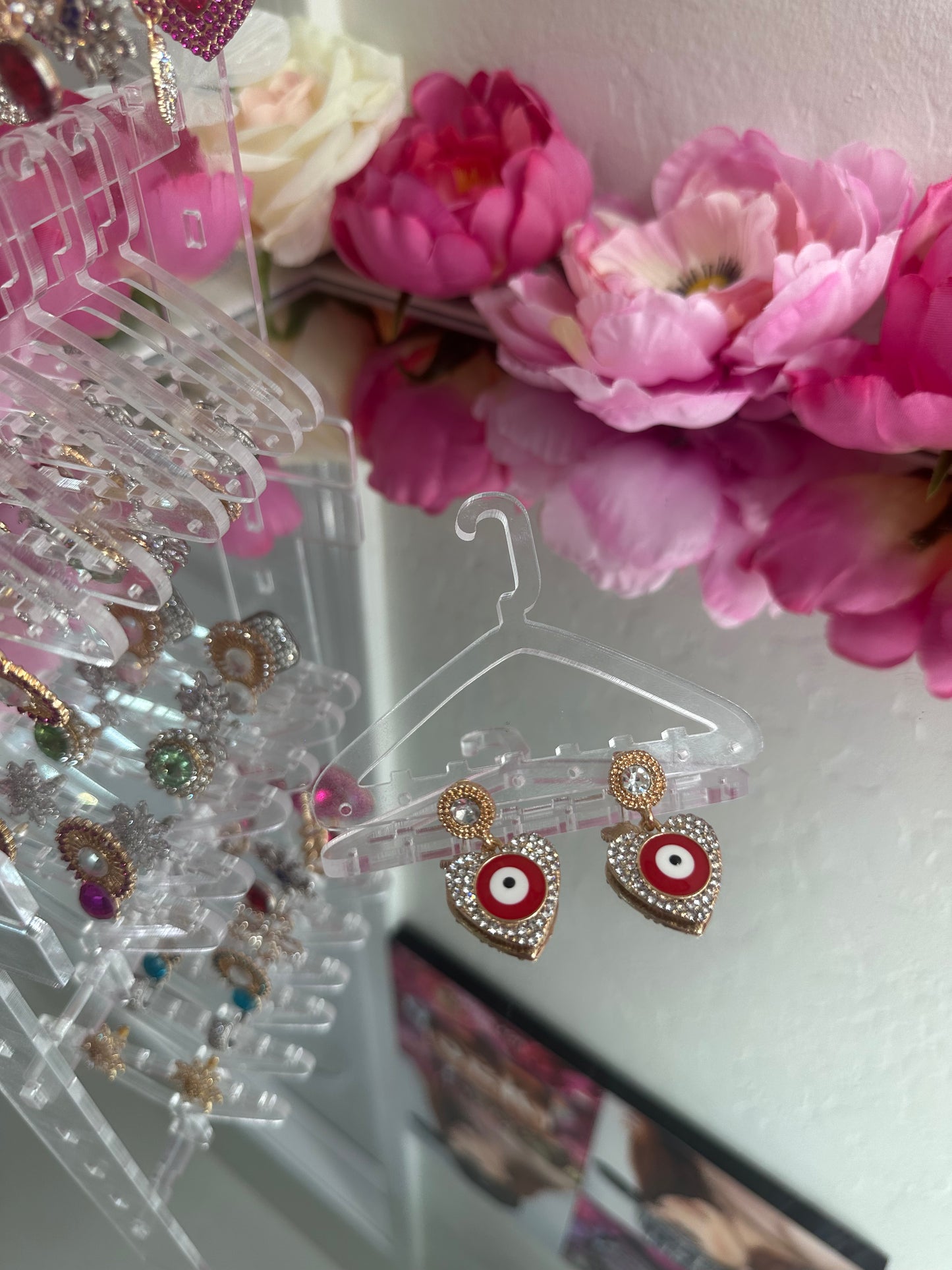 Lauren Earrings - (G) Red