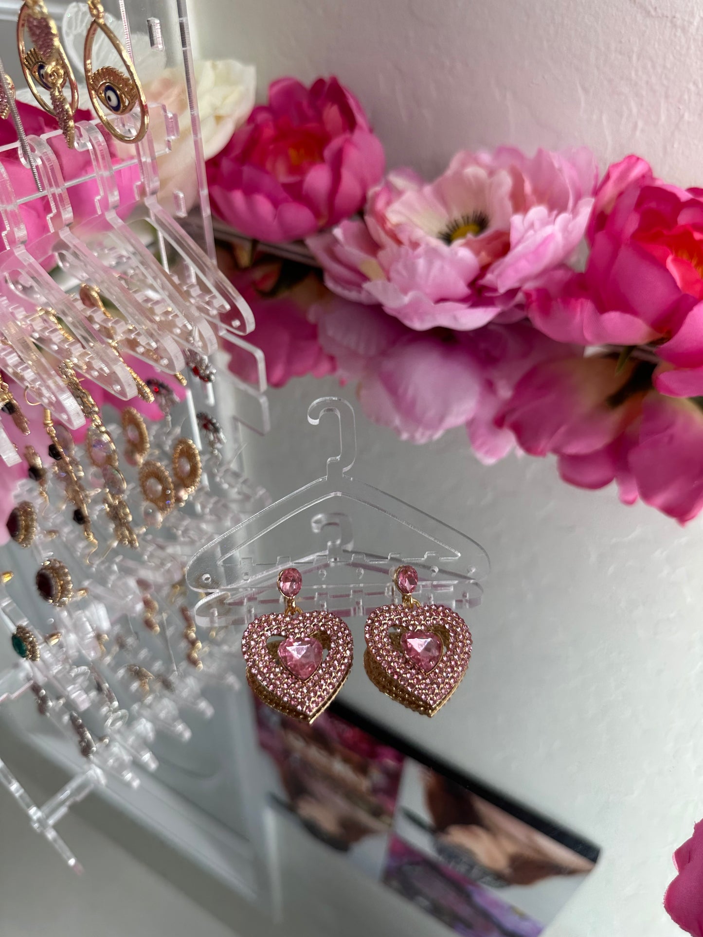 Jazmine Earrings - (G) Pink