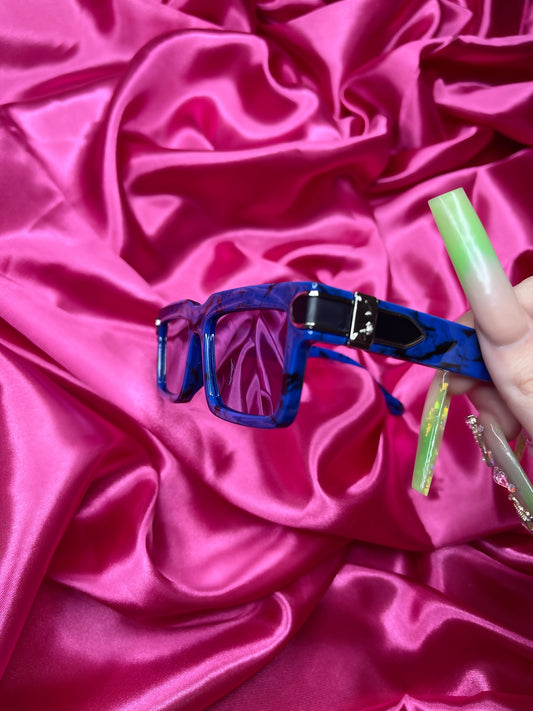 Adore'  Sunglasses - Blue Marble