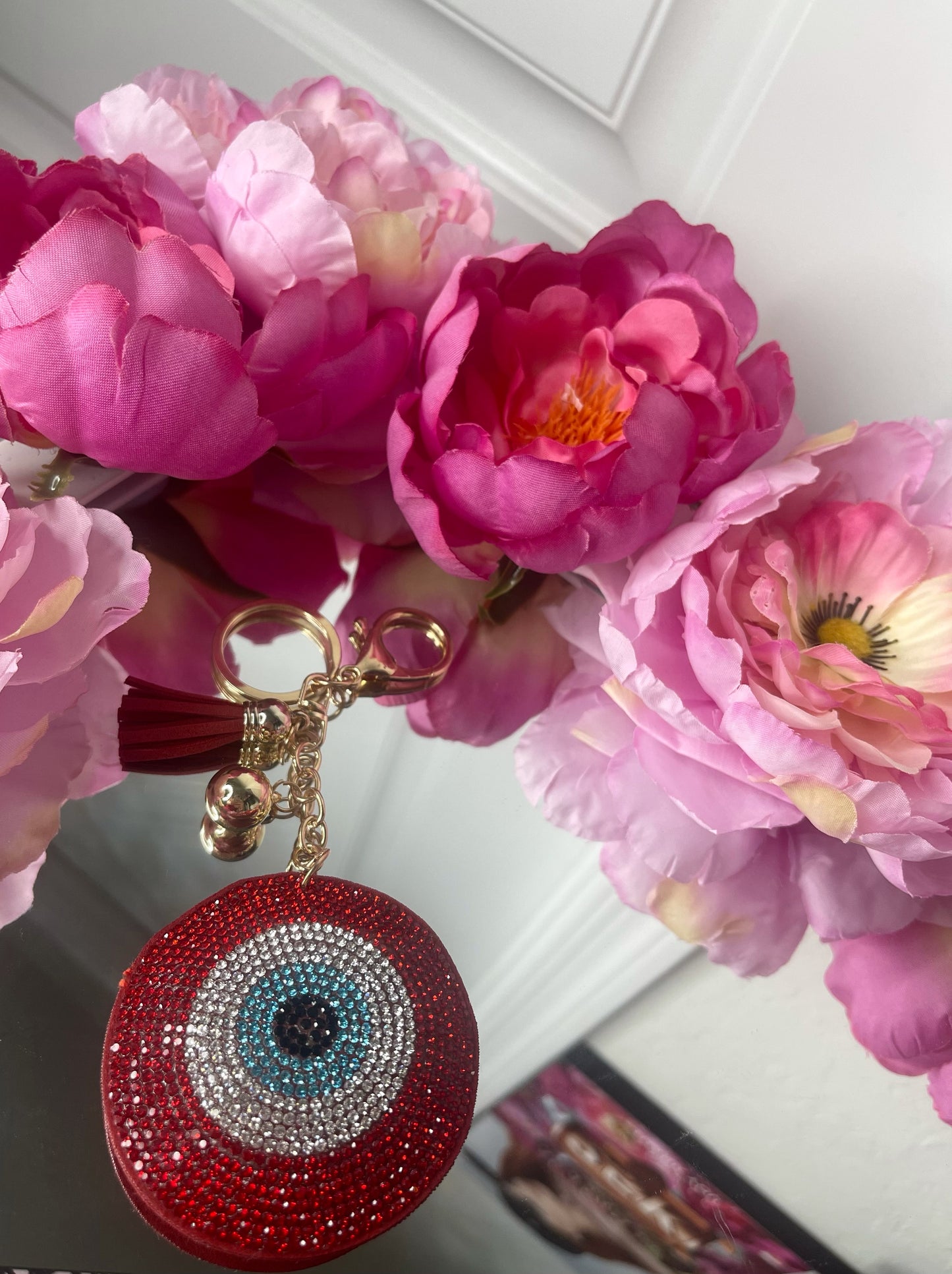 EVIL EYE KEYCHAIN ~ RED