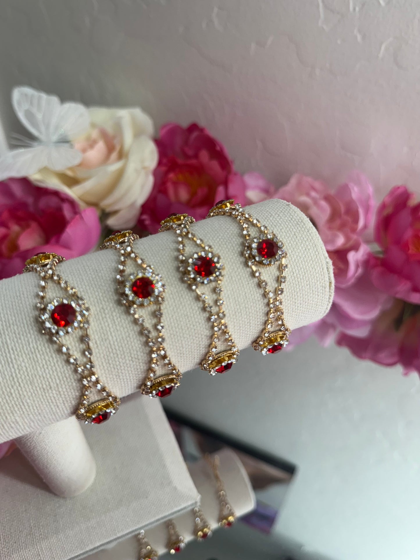 Anabel Diamond Bracelet - Red