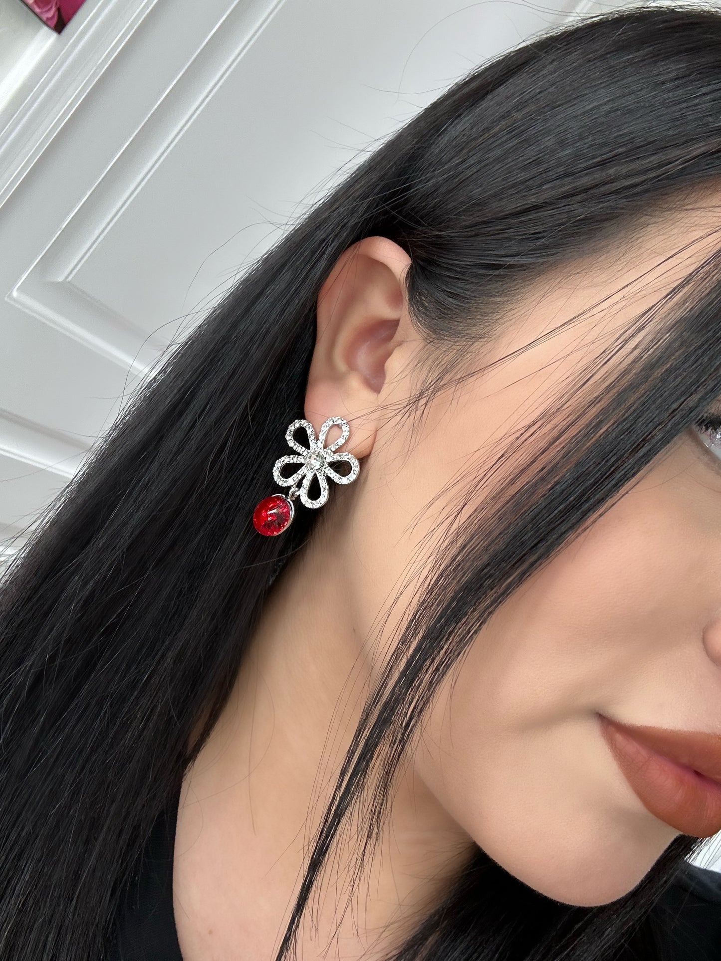 Alexia Earrings - Red