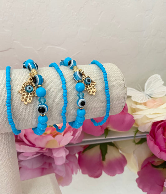 ANGELINA 2 PC BRACELET -TURQUOISE